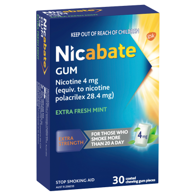 Nicabate Gum Extra Fresh Mint Extra 4Mg